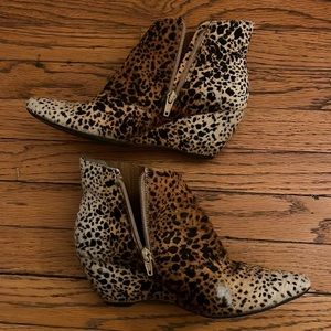 Booties, matisse leopard booties size 6